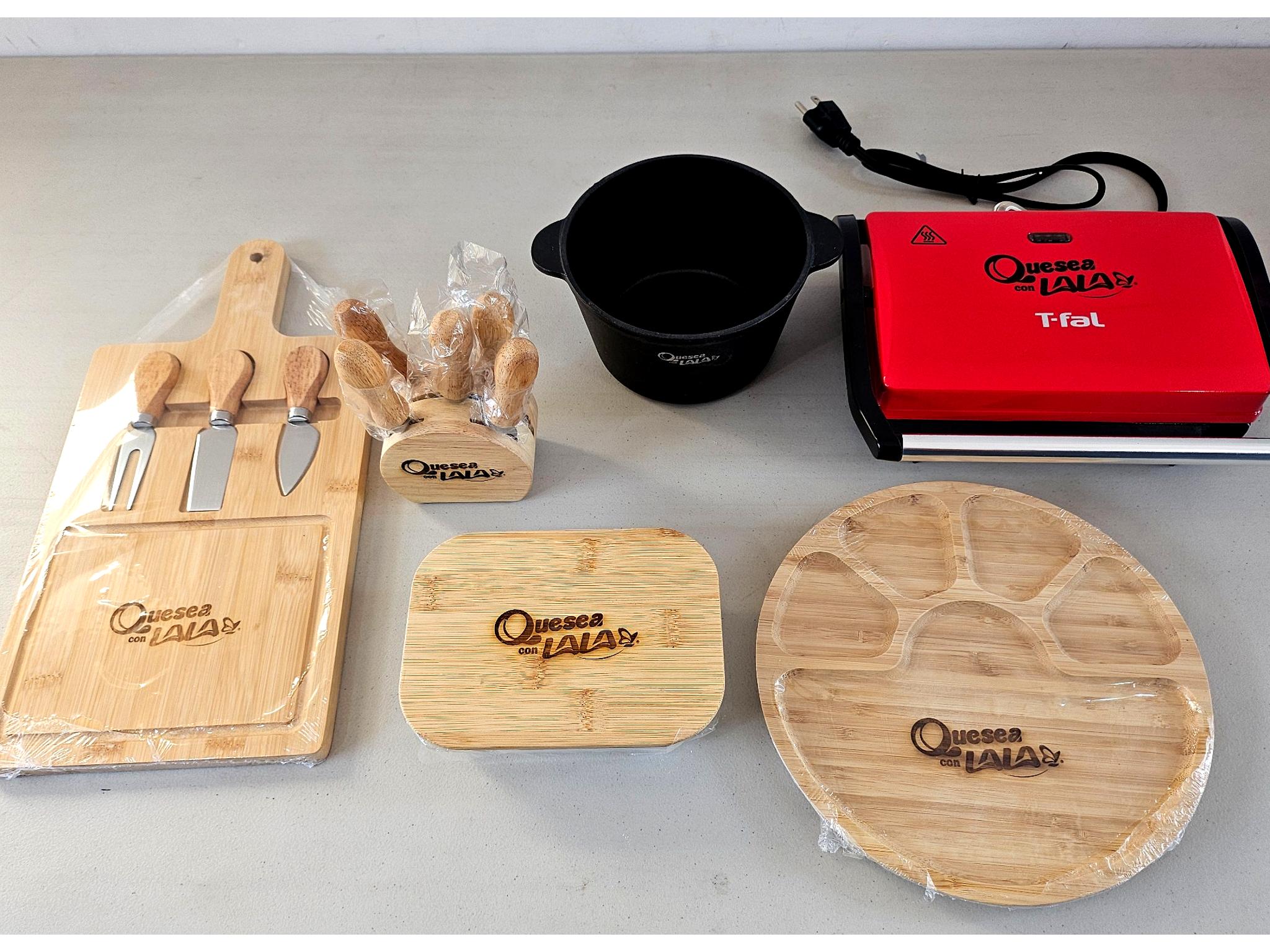Kit promocional personalizado con grabado láser para empresa Lala en CDMX
