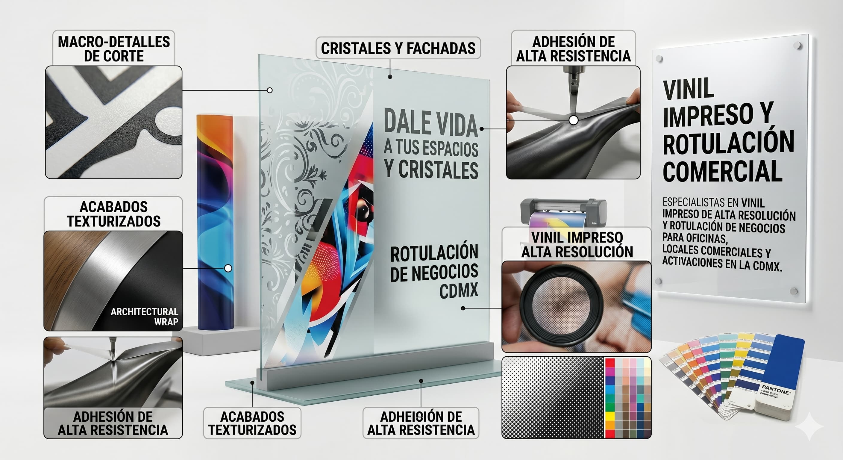 Branding de oficinas con vinil impreso decorativo